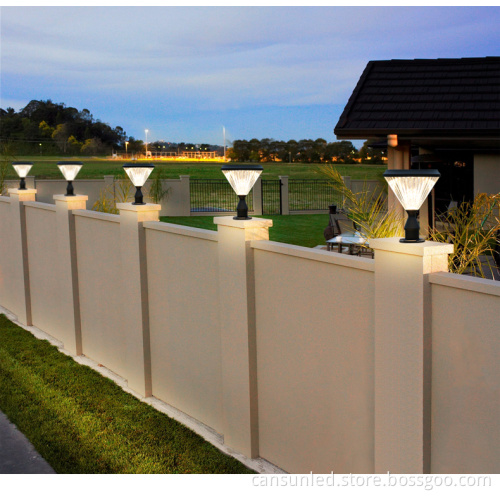 High Power Outdoor Solar Lamp - Solar Gate Light & Pillar Post Light